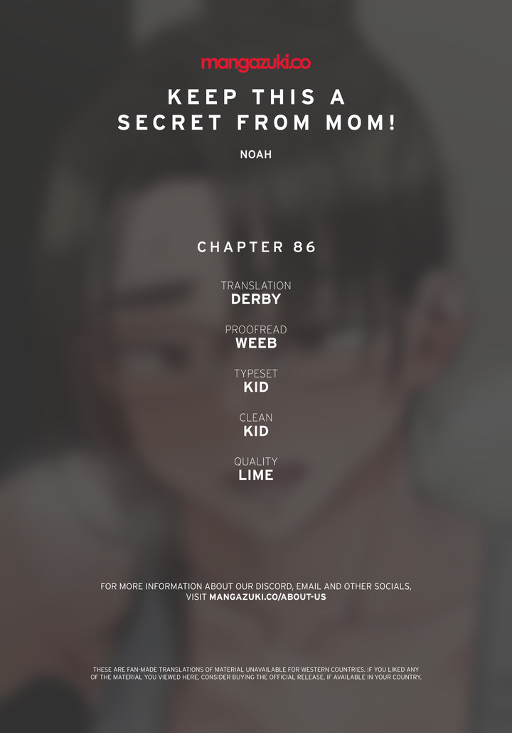 Keep it a secret from your mother! Chapter 86