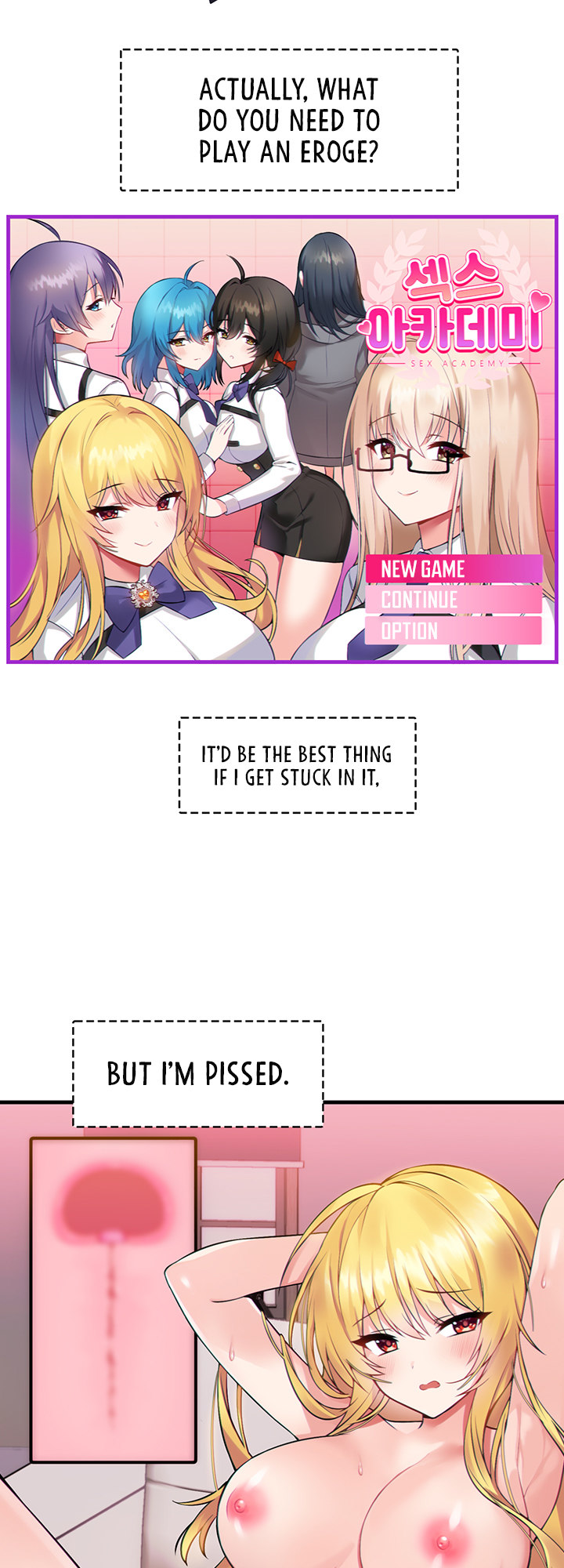 Trapped in the Academy’s Eroge - Chapter 1 Page 2