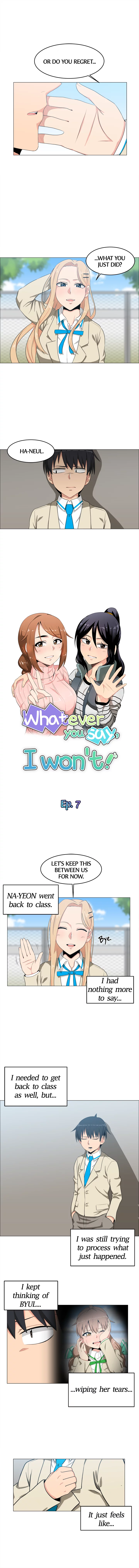 Whatever You Say, I Won't! - Chapter 7 Page 2