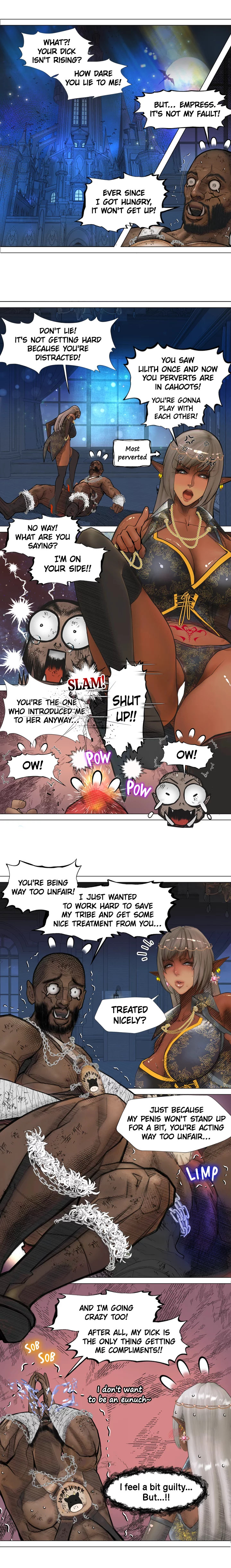 The DARK ELF QUEEN and the SLAVE ORC - Chapter 6 Page 4