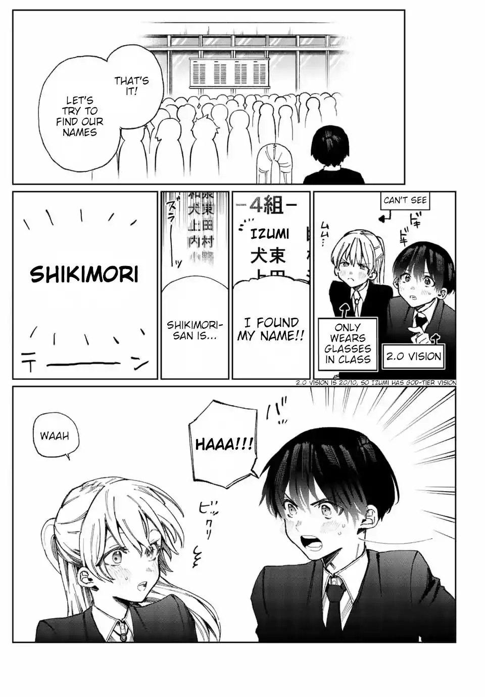 Kawaii Dake ja Nai Shikimori-san - Chapter 6.1 Page 3